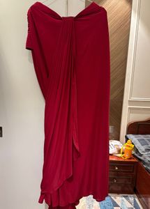 Elegant Maroon drape saree