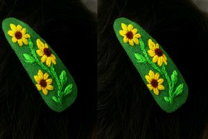 Sunflower Hair Clip