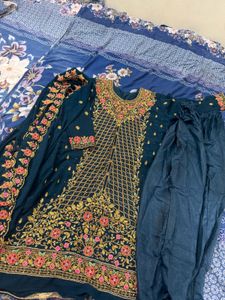 Ston Work Wedding Kurta Set