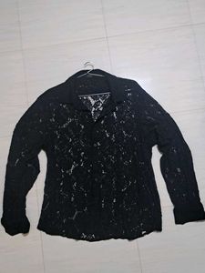 Black Lace Shirt | Unisex