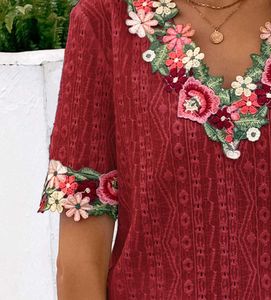 Floral Embroidered Top