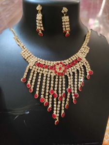 new Red &amp; White Jewelry Set