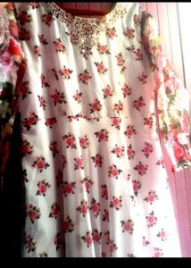 Flower Print Ethinic Gown