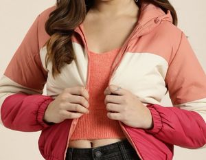 Women Colour block Jacket