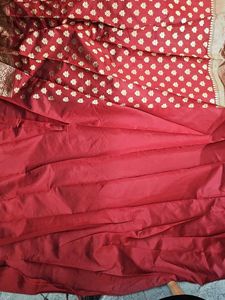 Elegant Red Banarasi Silk Saree
