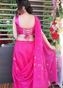 Rani Colour Jamdani Saree