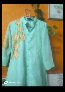 Purple Embroidered Kurti