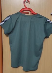 Grey Green Causual Top