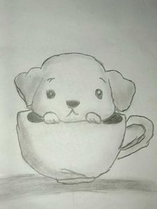 Cute Cat Pencil Sketch