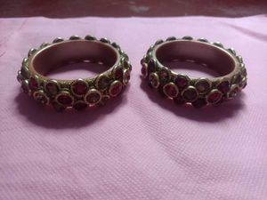Pair Of Heavy Stone Work Kade