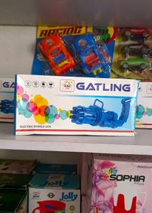 Gatling Electric Bubble Gun - Fun Toy!