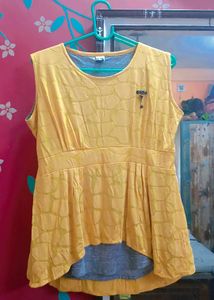 Yellow Sleeveless Top