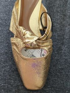 *New* Zara Gold Mules