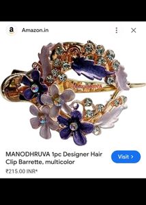 Designer Hair Bun Clip