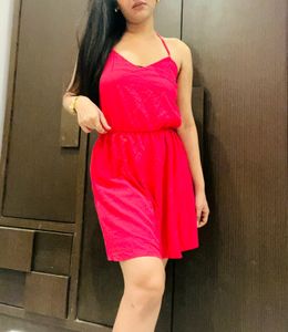 Pink Cute Back Dress