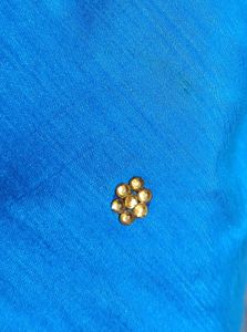 Blue Saree/peacock design/Free Blouse💙