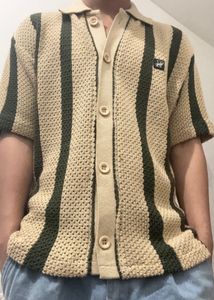 Men Boxy Fit Striped  Spread Collar Casual