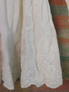 White Dress with Ruffles