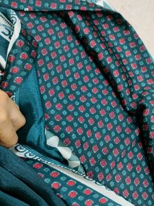 Elegant Teal Saree