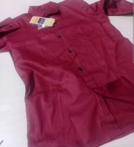 Burgundy Button-Down