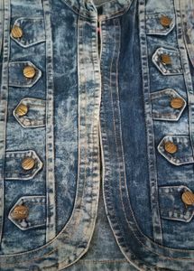 Denim Vest - Sleeveless Jacket