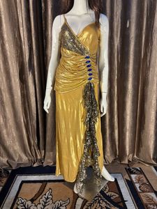 Golden Gown with Sequins