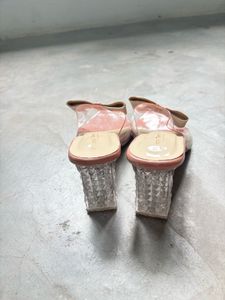 Cute Pink Bow Heels