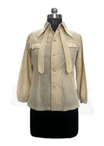 Vintage Tie Neck Button Down