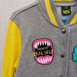 💛Yellow&amp; Grey Varsity Jack