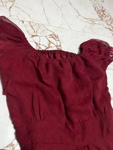 Maroon Dress