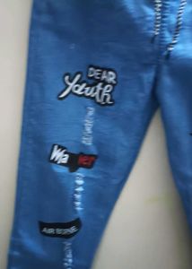 Pajama And Blue Colour For Girls Jeans