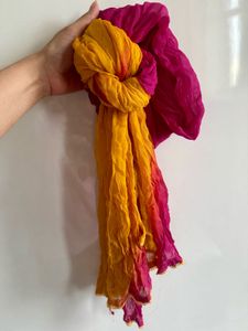 Tie-Dye Crinkled Dupatta