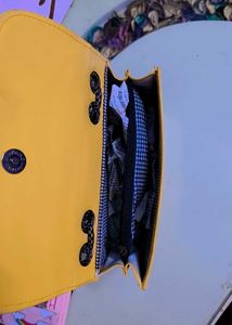 Yellow Chain Crossbody Bag