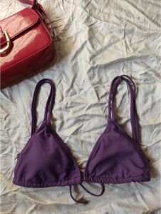 Double String Purple Bra Wear