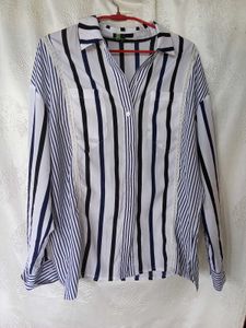 Striped Button-Down Shirt