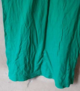 Green V-Neck Top