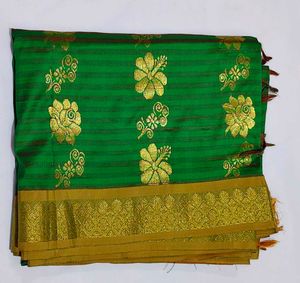 Green &amp; Gold Saree