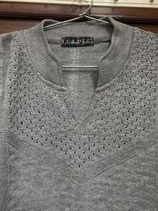 Gray Embellished Tunic