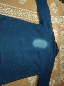 Plane Solid Dark Blue Daniem Shirt With Combo Prin