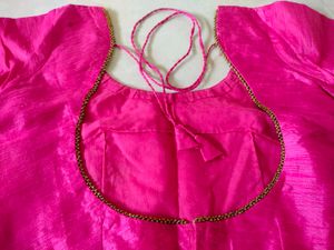 Pink Embroidered Saree