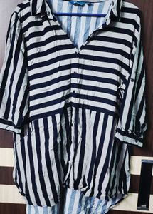 Shirt High Low Pattern 44-48 Size