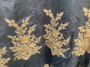 Black Ethnic Gown With Neck Chain