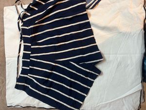 Striped Wrap Skirt
