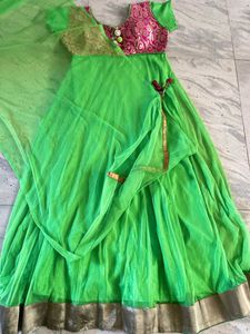 green net dress