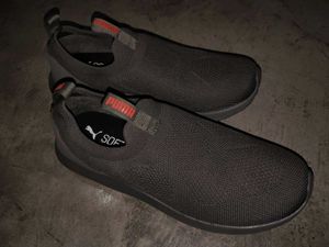 Puma Gray Slip-On Shoes