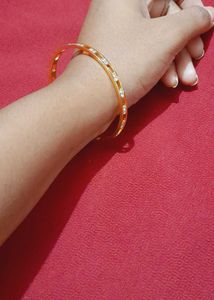 Golden Bangles with Stones