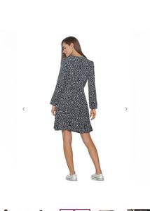 ONLYMicro Print Fit &amp; Flare Dress