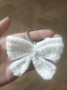 Crochet Bow Keychain