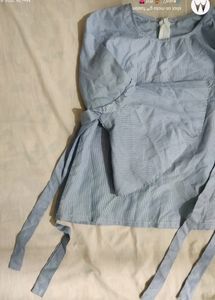 Formal Crop Shirt With Lace