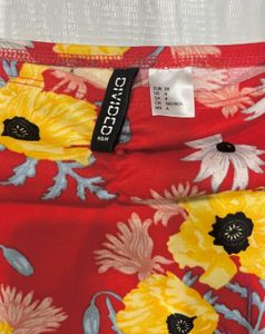 H&amp;M Floral Off-Shoulder Dress